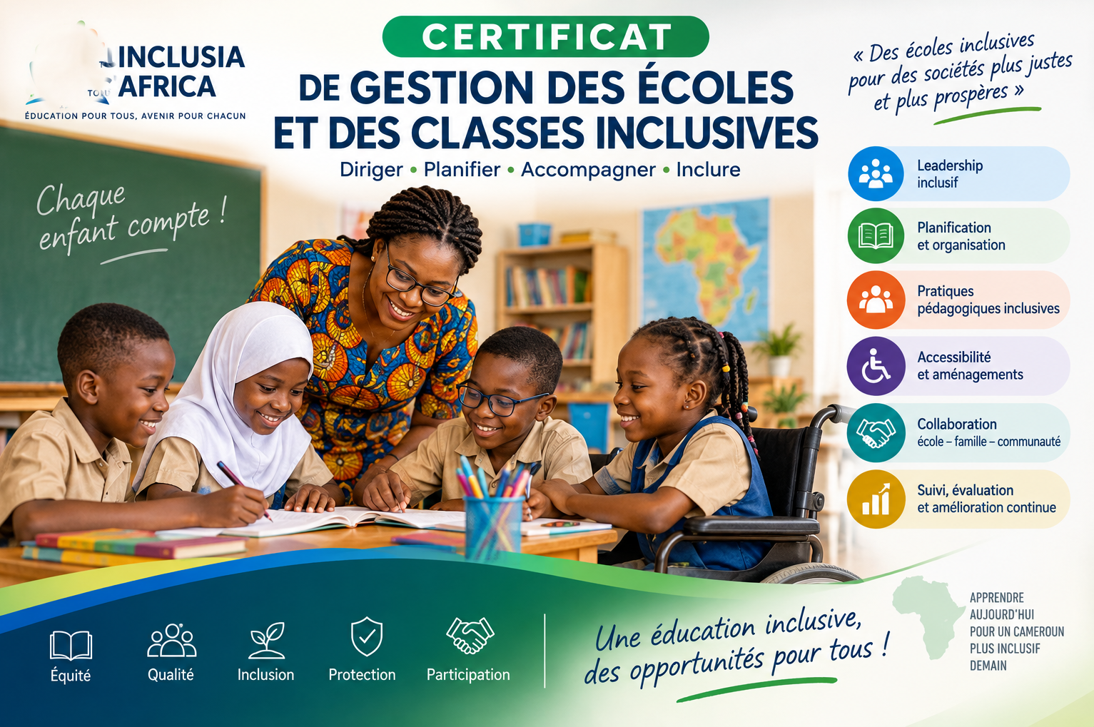 Certificat en Gestion des Écoles et des Classes Inclusives